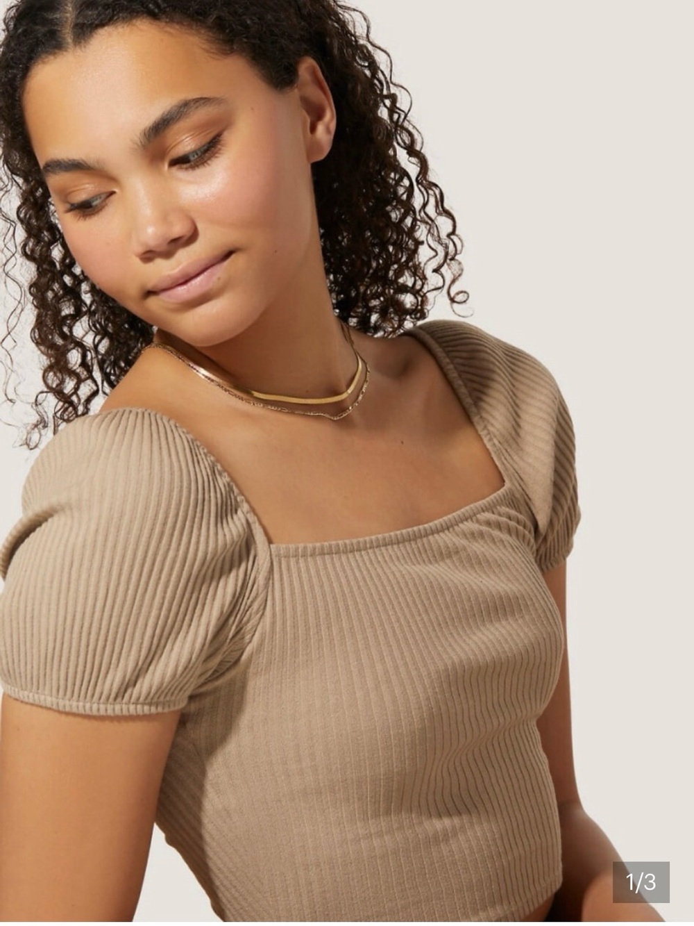 H&M Puff Sleeve Crop Top